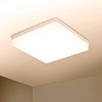 Yafido LED Lámpara de techo 36W Moderna Plafón LED luz de techo Cuadrado delgada 3240lm Blanco Cálido 3000K para…